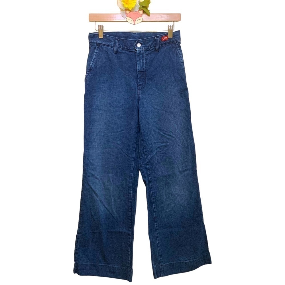 Diesel jeans wide leg high waist bareback y2k size 29